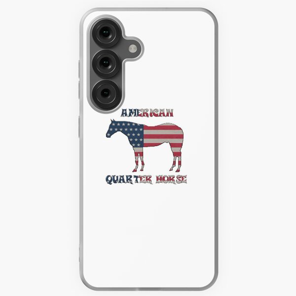 Aperçu de l'œuvre Quarter Horse avec drapeau américain créée et vendue par PragmaticFalcon.