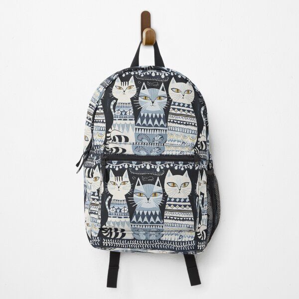 Item preview, Three cats modern folk black and white designed and sold by Folksy Living.