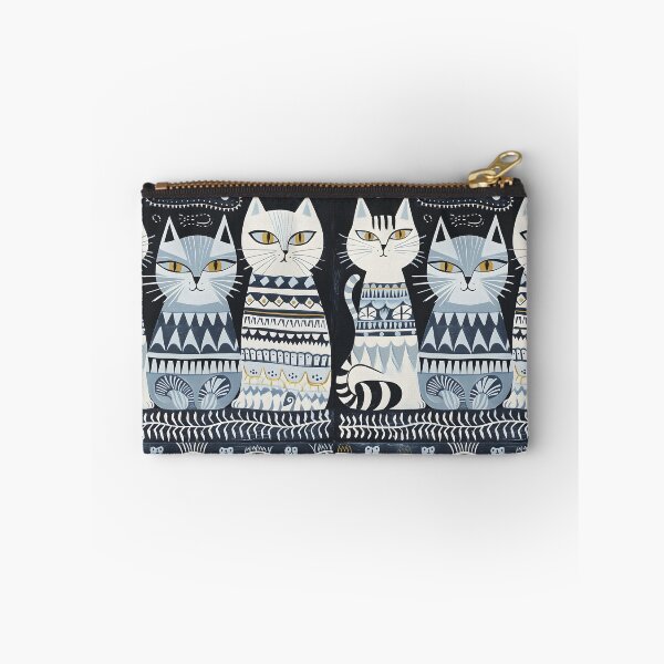 Item preview, Three cats modern folk black and white designed and sold by Folksy Living.