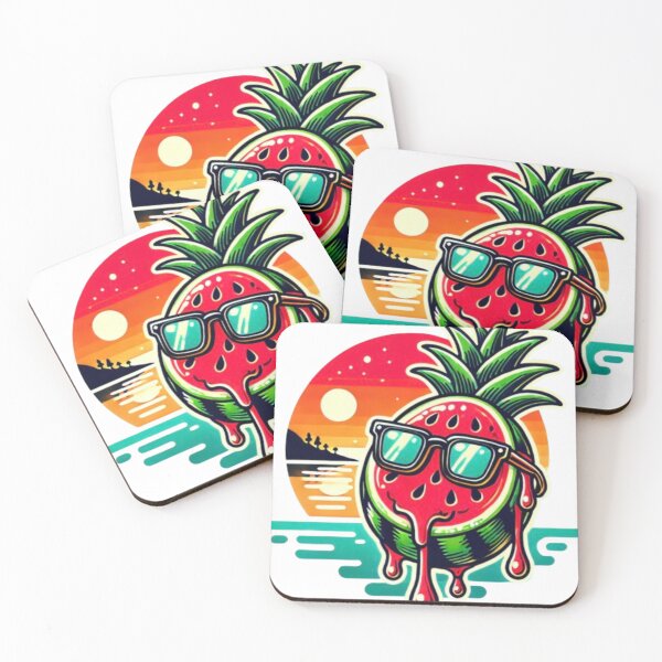 Item preview, Minimalistic Watermelon Cool Vibes Design designed and sold by CanvasWhimsy.