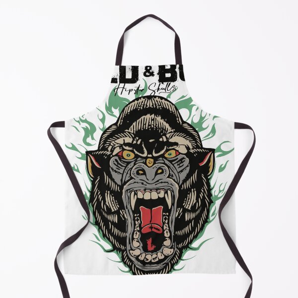 Item preview, Gorilla tattoo drawing old school wild bold 1 designed and sold by Achille3777.