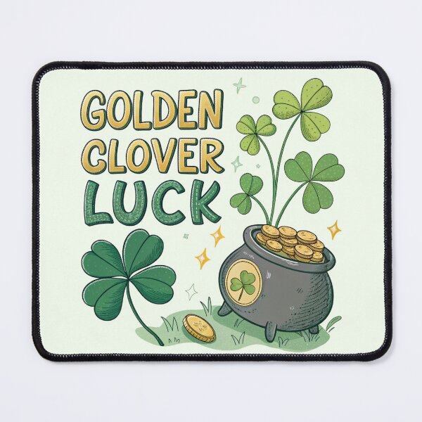 Item preview, Golden Clover Luck designed and sold by SignumShop.