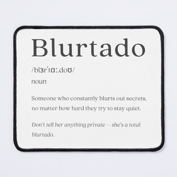 Item preview, Dictionary: Blurtado designed and sold by nature. electrified..