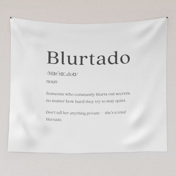 Item preview, Dictionary: Blurtado designed and sold by nature. electrified..