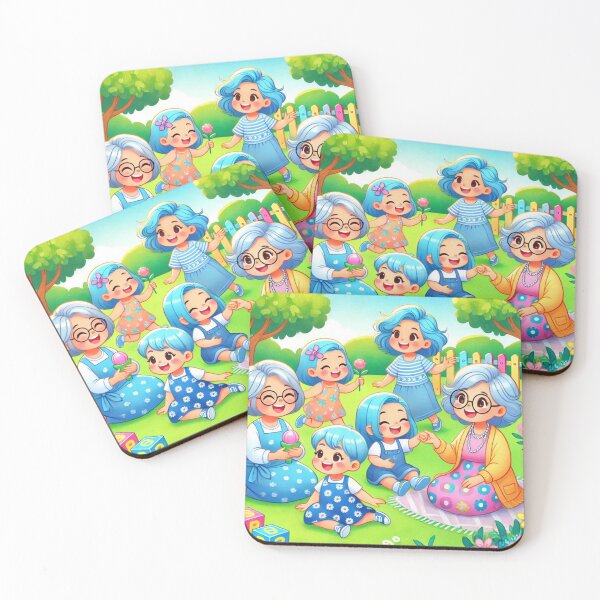Item preview, Bluey Grannies – Adorable Granny Dress-Up Design" designed and sold by dreambigdrive38.