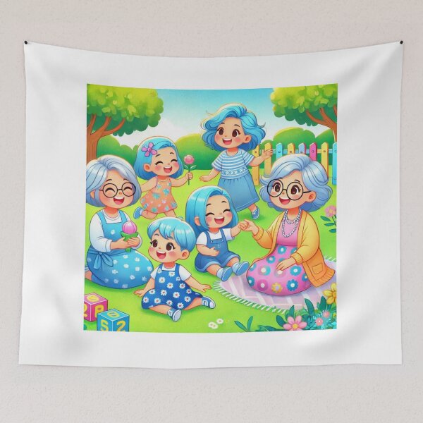 Item preview, Bluey Grannies – Adorable Granny Dress-Up Design" designed and sold by dreambigdrive38.