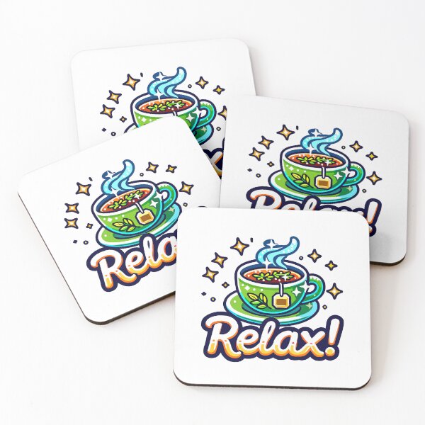 Item preview, Relax Tea Cup Typography designed and sold by Akioos.