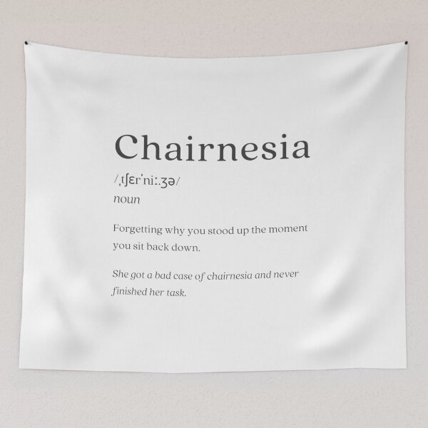 Item preview, Dictionary: Chairnesia designed and sold by nature. electrified..