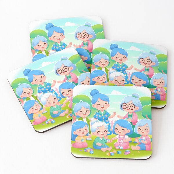 Item preview, Bluey Grannies – Adorable Granny Dress-Up Design designed and sold by dreambigdrive38.