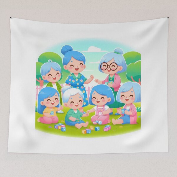Item preview, Bluey Grannies – Adorable Granny Dress-Up Design designed and sold by dreambigdrive38.