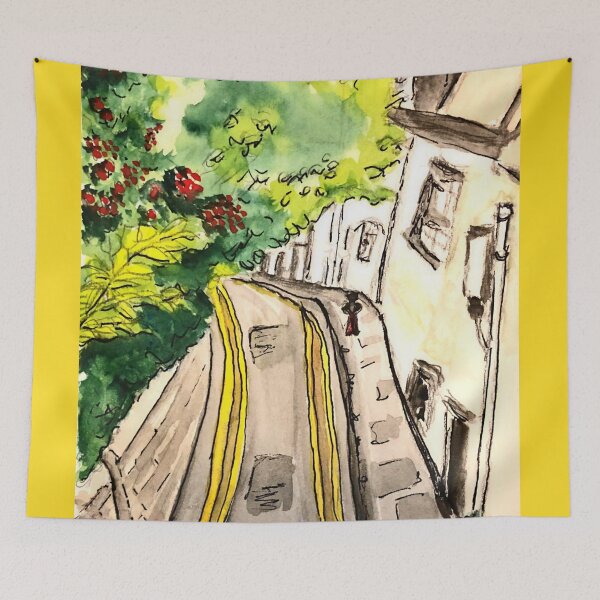 Item preview, A Lovely Little Street in Cambridge designed and sold by Dianna Hardy Art.