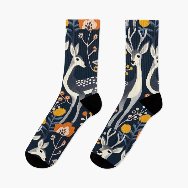 Item preview, Deer and doe - contemporary pattern designed and sold by Folksy Living.