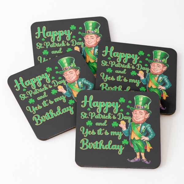 Item preview, Happy St. Patrick's Day  And Yes It's My Birthday: A Festive Leprechaun  designed and sold by elynne9.