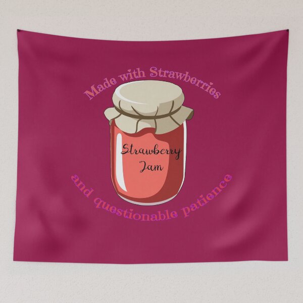 Item preview, Strawberry Jam in a jar canned designed and sold by JennyFinns.