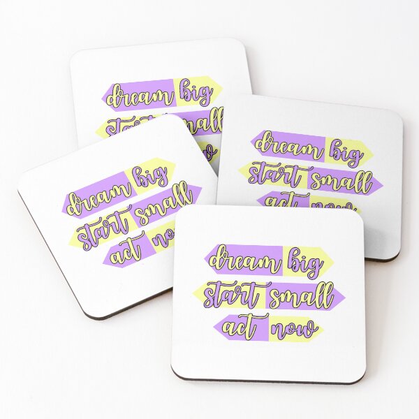 Item preview, Dream Big, Start Small, Act Now - Motivational Quote Design designed and sold by StickersOfficiel.