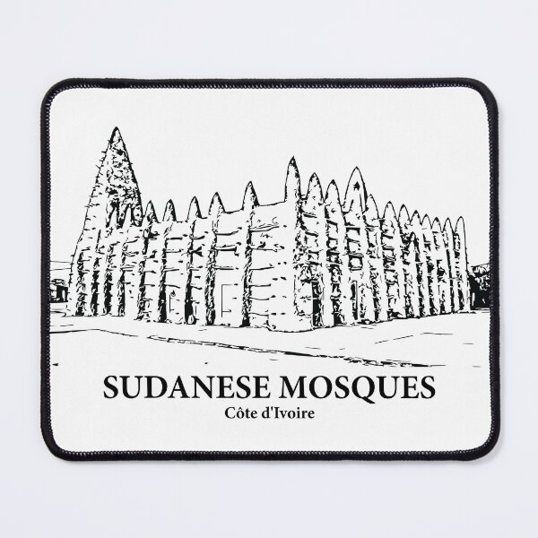 Item preview, Sudanese Mosques - Côte d'Ivoire designed and sold by Lakeric Cityscapes.