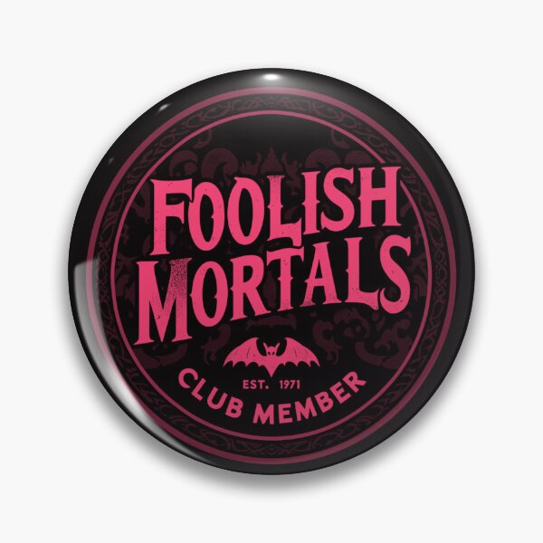 Item preview, Vintage Foolish Mortals Club Member - Blood Red designed and sold by SuperCaliFabulous™.