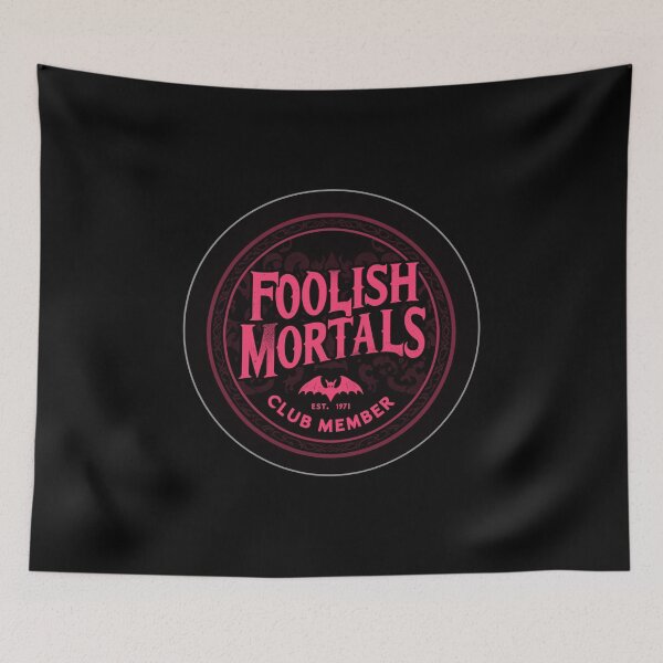 Item preview, Vintage Foolish Mortals Club Member - Blood Red designed and sold by SuperCaliFabulous™.