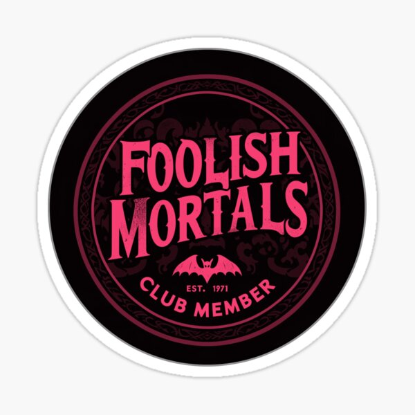 Artikel-Vorschau von Vintage Foolish Mortals Club Mitglied - Blutrot, designt und verkauft von SuperCaliFabulous™.