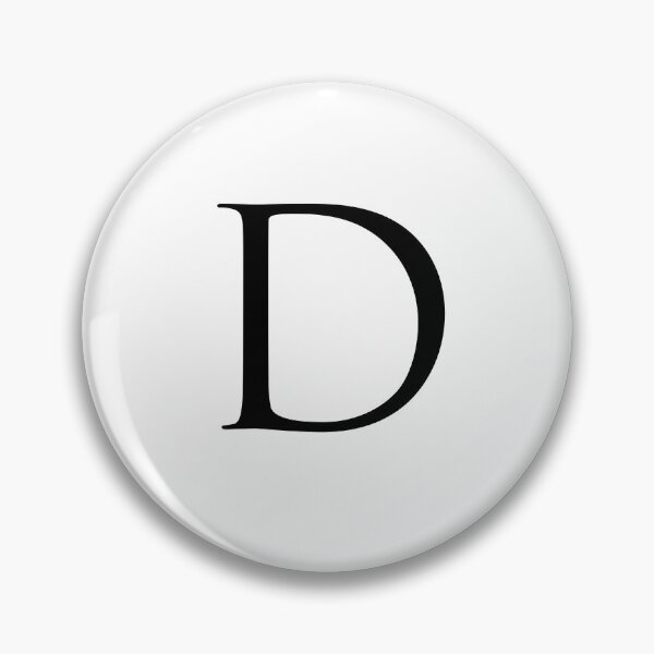 Item preview, Capital Letter D - Stylish Serif Font (Black) designed and sold by STUDIO-72.