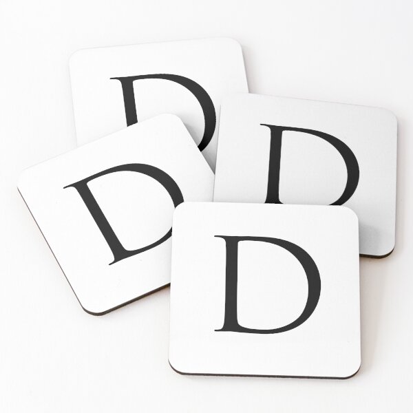 Item preview, Capital Letter D - Stylish Serif Font (Black) designed and sold by STUDIO-72.
