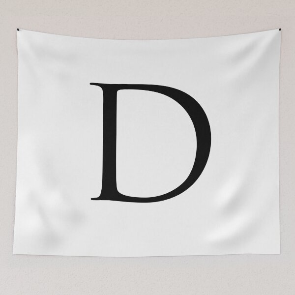 Item preview, Capital Letter D - Stylish Serif Font (Black) designed and sold by STUDIO-72.