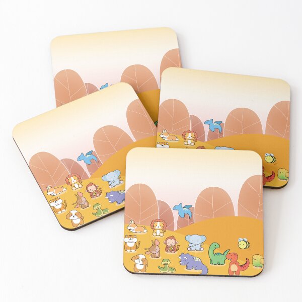 Item preview, Baby animals in the fall mountain  designed and sold by littlechocoprints.
