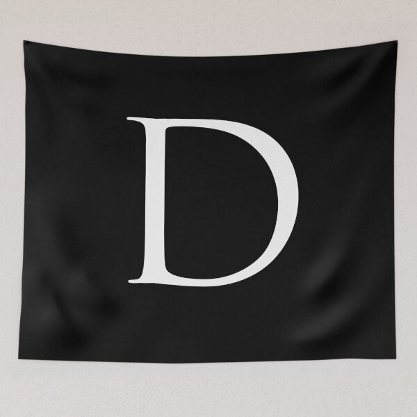 Item preview, Capital Letter D - Stylish Serif Font (White) designed and sold by STUDIO-72.