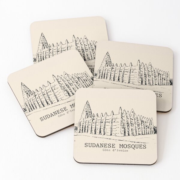 Item preview, Sudanese Mosques - Côte d'Ivoire designed and sold by Lakeric Cityscapes.