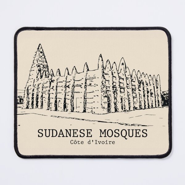 Item preview, Sudanese Mosques - Côte d'Ivoire designed and sold by Lakeric Cityscapes.