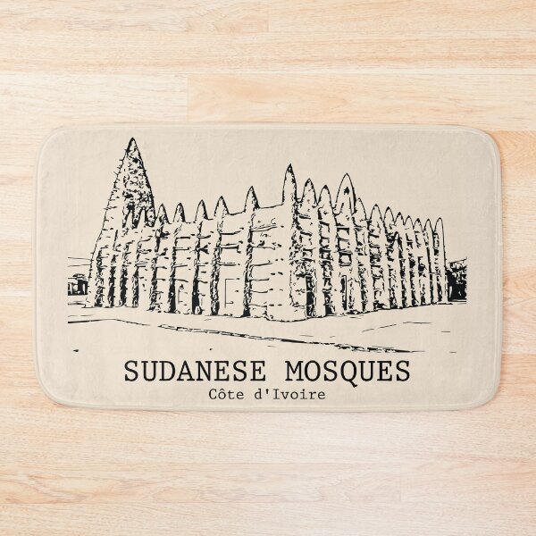 Item preview, Sudanese Mosques - Côte d'Ivoire designed and sold by Lakeric Cityscapes.
