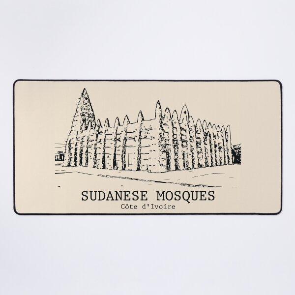 Item preview, Sudanese Mosques - Côte d'Ivoire designed and sold by Lakeric Cityscapes.