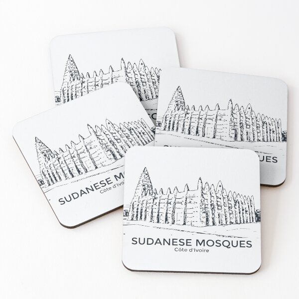 Item preview, Sudanese Mosques - Côte d'Ivoire designed and sold by Lakeric Cityscapes.