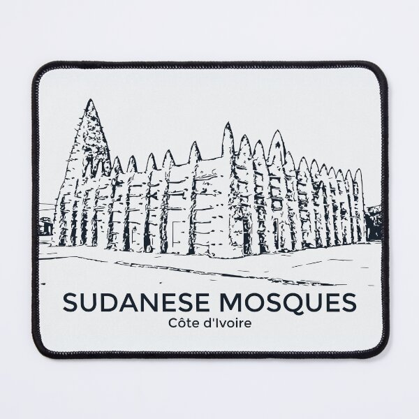 Item preview, Sudanese Mosques - Côte d'Ivoire designed and sold by Lakeric Cityscapes.