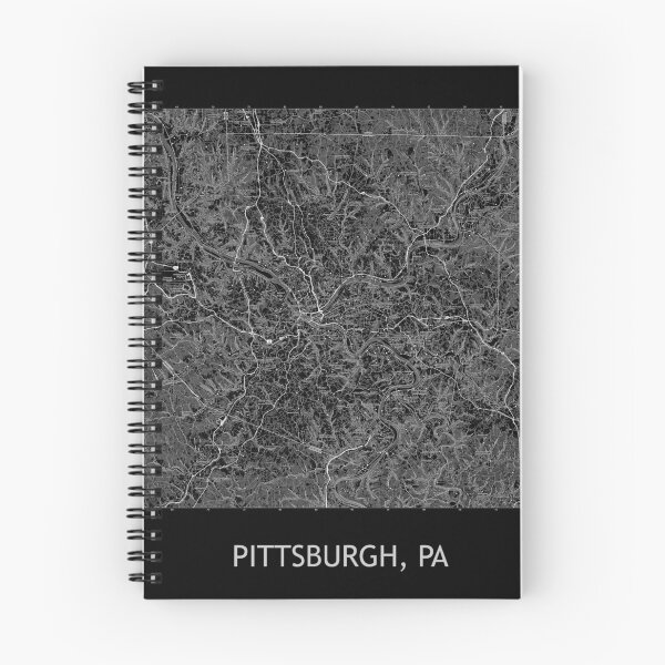 Item preview, Pittsburgh, PA 100K Topographical Map Black designed and sold by PGHPhotoCo.