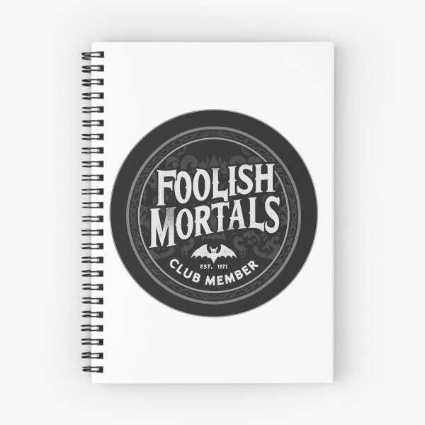 Item preview, Vintage Foolish Mortals Club Member - Boo Black & White designed and sold by SuperCaliFabulous™.