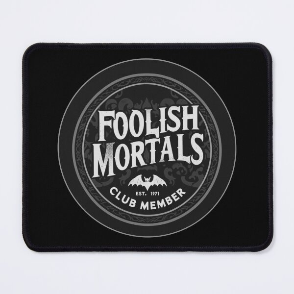 Item preview, Vintage Foolish Mortals Club Member - Boo Black & White designed and sold by SuperCaliFabulous™.