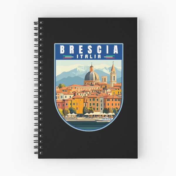 Item preview, Brescia in Lombardy Italy Retro Travel Art Emblem designed and sold by MaateoDesign.