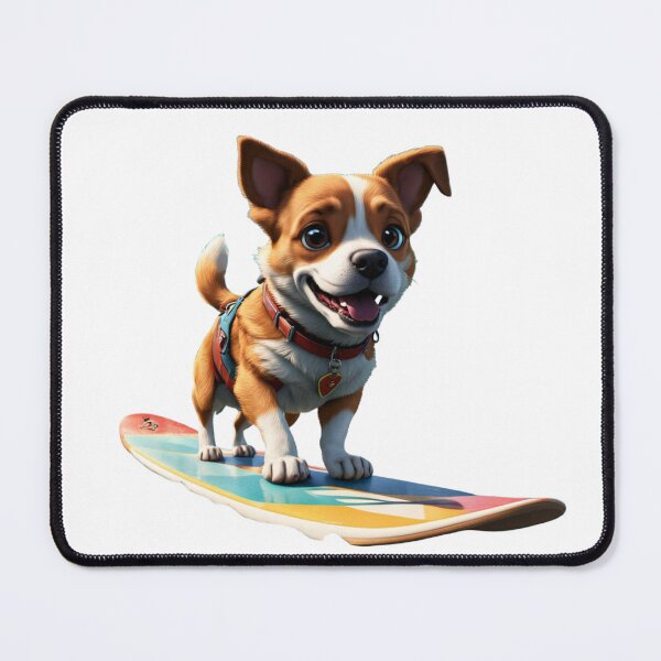 Item preview, Dog riding a surfboard designed and sold by VladisWorld.