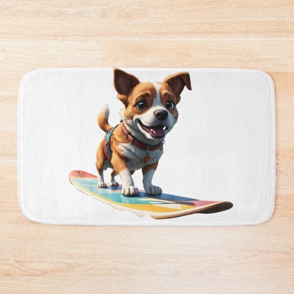Item preview, Dog riding a surfboard designed and sold by VladisWorld.