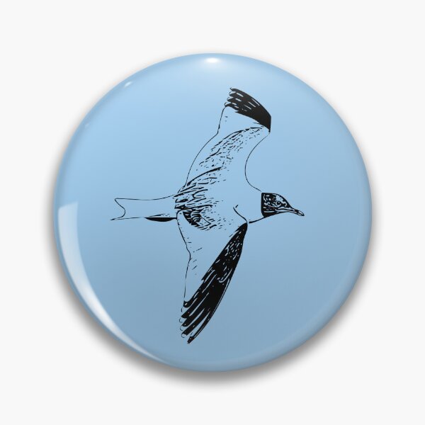 Item preview, Sabine's Gull Flying Black Design  designed and sold by designsasstultd.