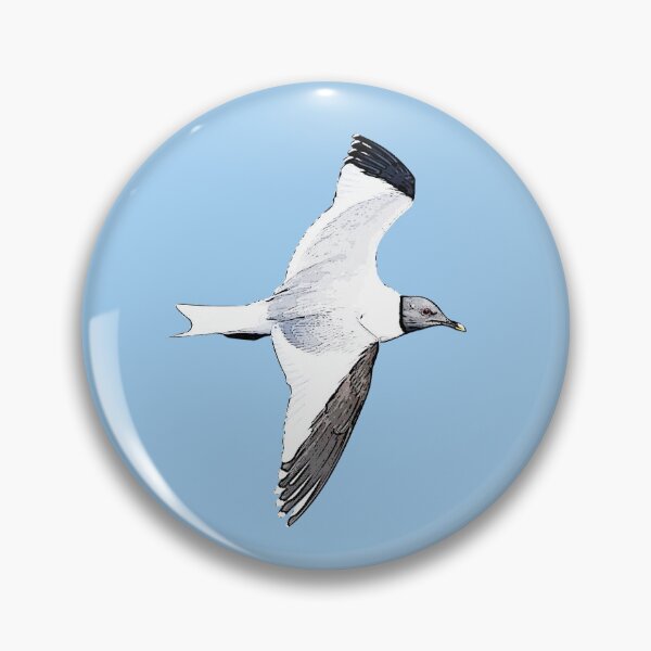 Item preview, Sabine's Gull Flying Black Alternate Design  designed and sold by designsasstultd.