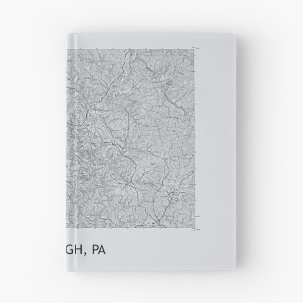 Item preview, Pittsburgh, PA 100K Topographical Map Grey designed and sold by PGHPhotoCo.