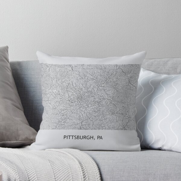 Item preview, Pittsburgh, PA 100K Topographical Map Grey designed and sold by PGHPhotoCo.
