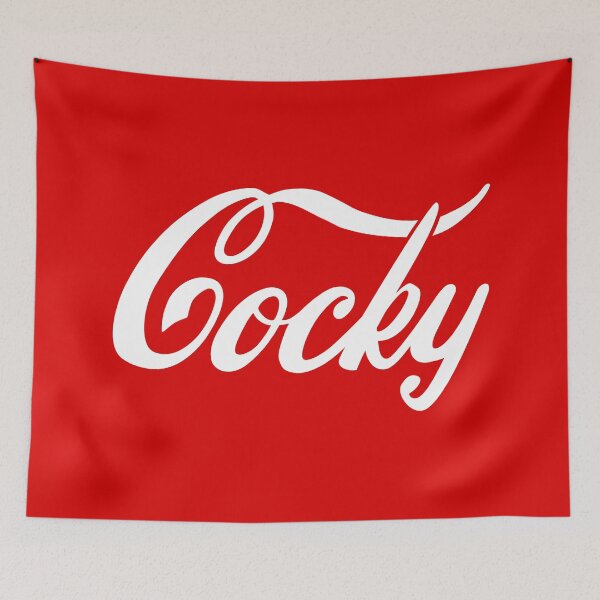 Item preview, Cocky parody in white designed and sold by gayishdesign.