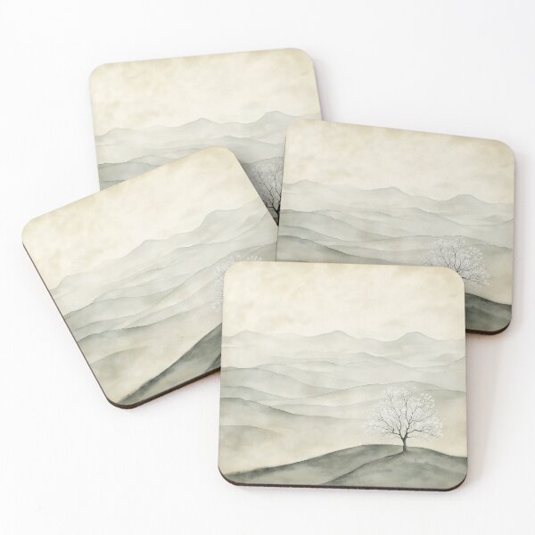 Item preview, Serene Landscape Monochromatic designed and sold by SetMyHeart.