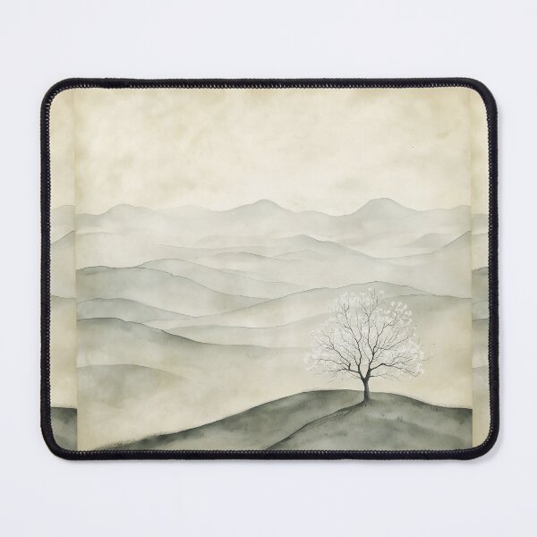 Item preview, Serene Landscape Monochromatic designed and sold by SetMyHeart.