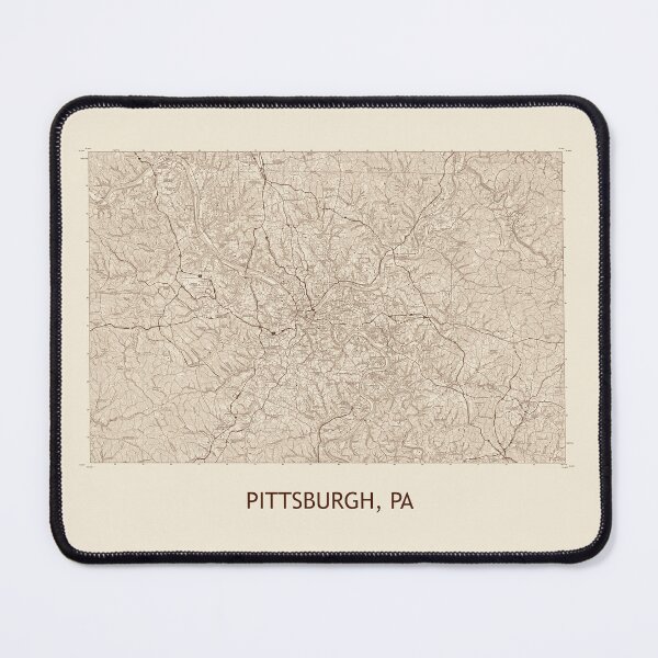 Item preview, Pittsburgh, PA 100K Topographical Map Vintage designed and sold by PGHPhotoCo.