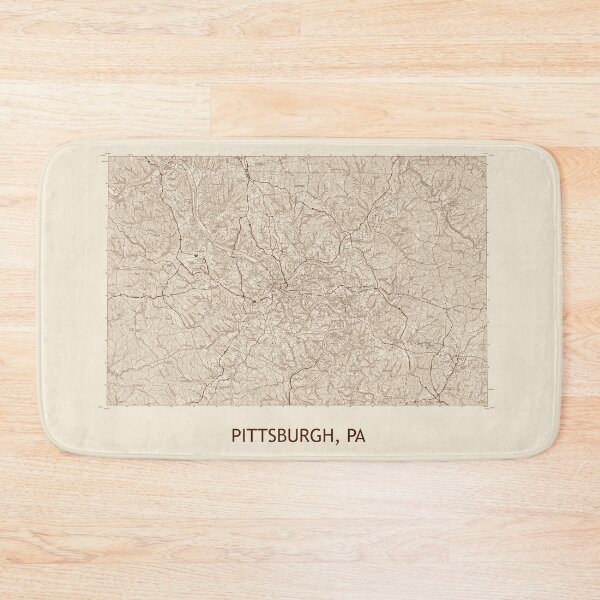 Item preview, Pittsburgh, PA 100K Topographical Map Vintage designed and sold by PGHPhotoCo.