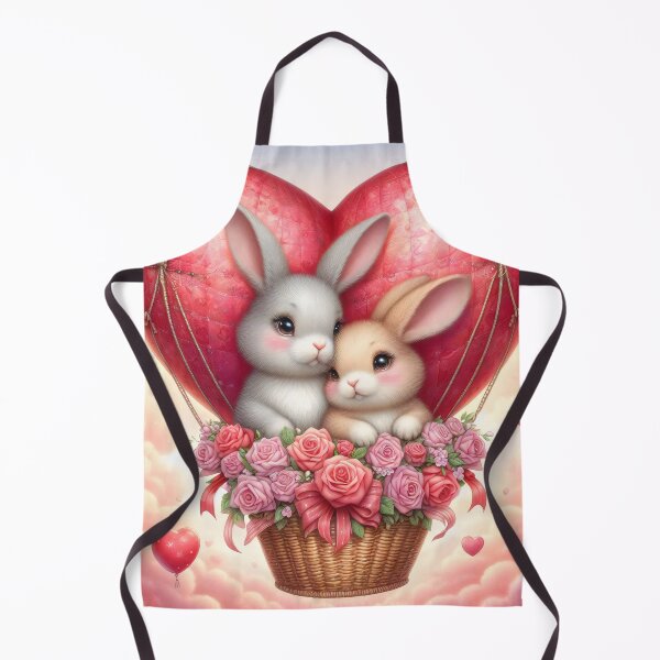 Item preview, Bunny Love in a Heart Balloon designed and sold by Mechanical-Artt.